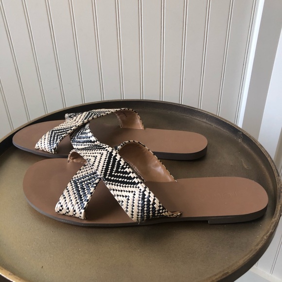 J CREW | SEASIDE RAFFIA WOVEN FLAT SANDAL. 10.NEW - Picture 3 of 8